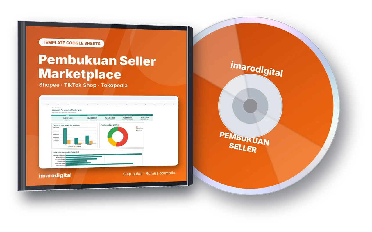 Pembukuan Seller Marketplace (Shopee, TikTok Shop, Tokopedia)